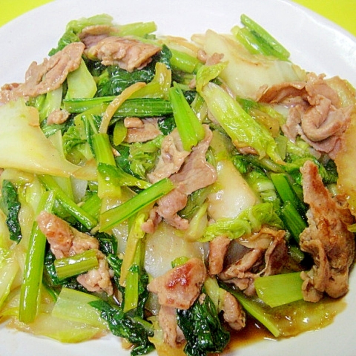 白菜と小松菜豚肉のオイスター炒め レシピ 作り方 By Mint74 楽天レシピ 白菜と小松菜豚肉のオイスター炒め レシピ 作り方 By Mint74 楽天レシピ